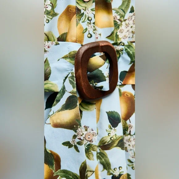 Zara Fruit Print Midi Dress - Picture 8 of 11